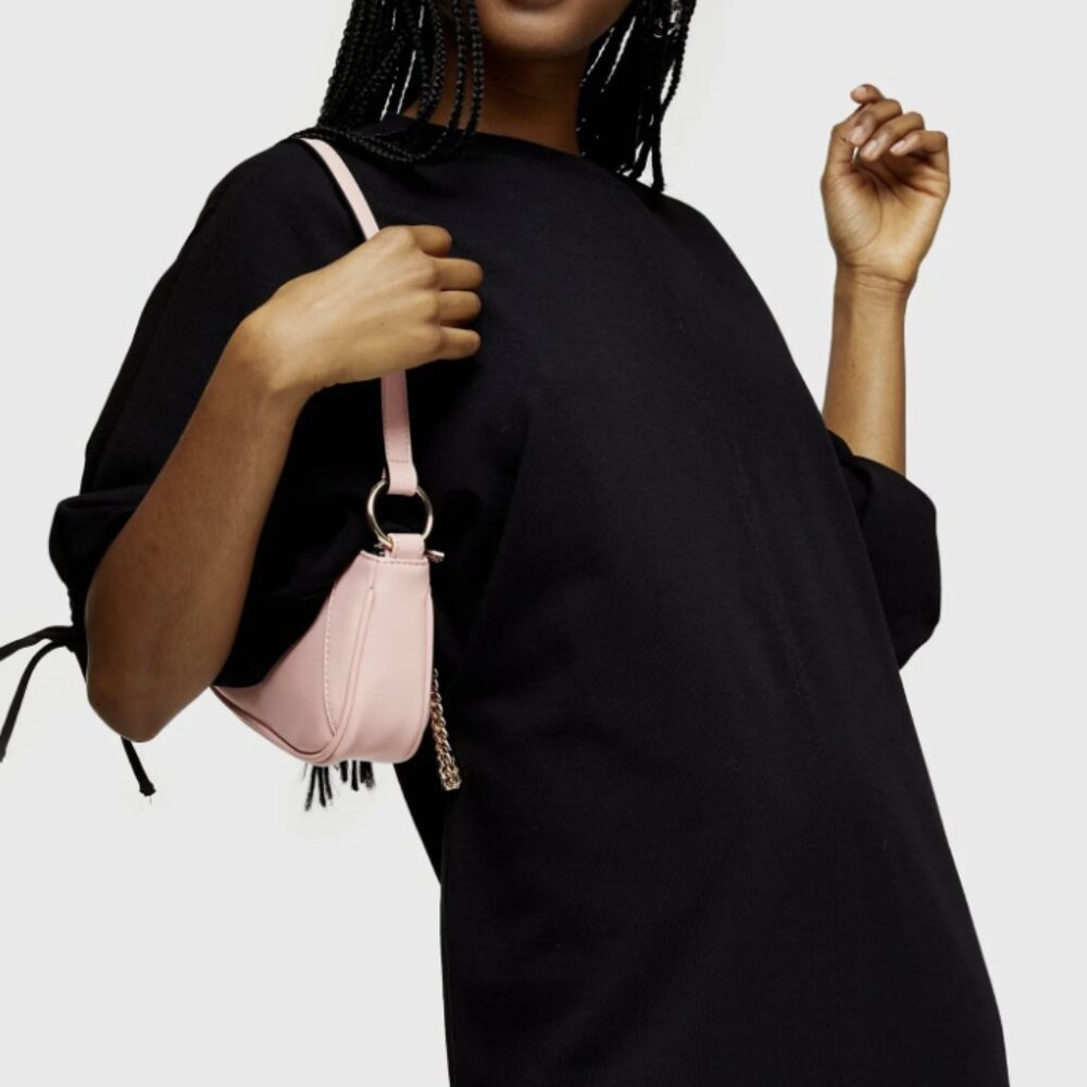 Drawstring Sleeve Midi Dress Topshop